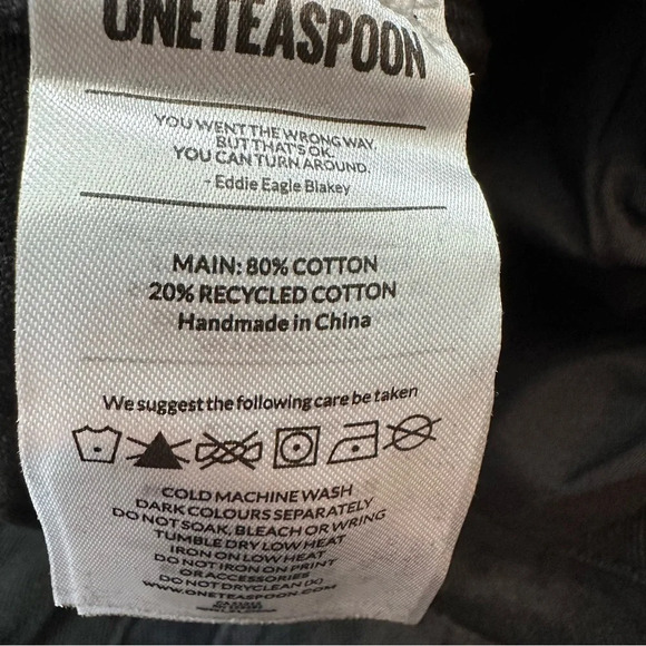 One Teaspoon NWT Messed Trucker Mid Waist Straight Leg Jeans Size 18 - Picture 10 of 10